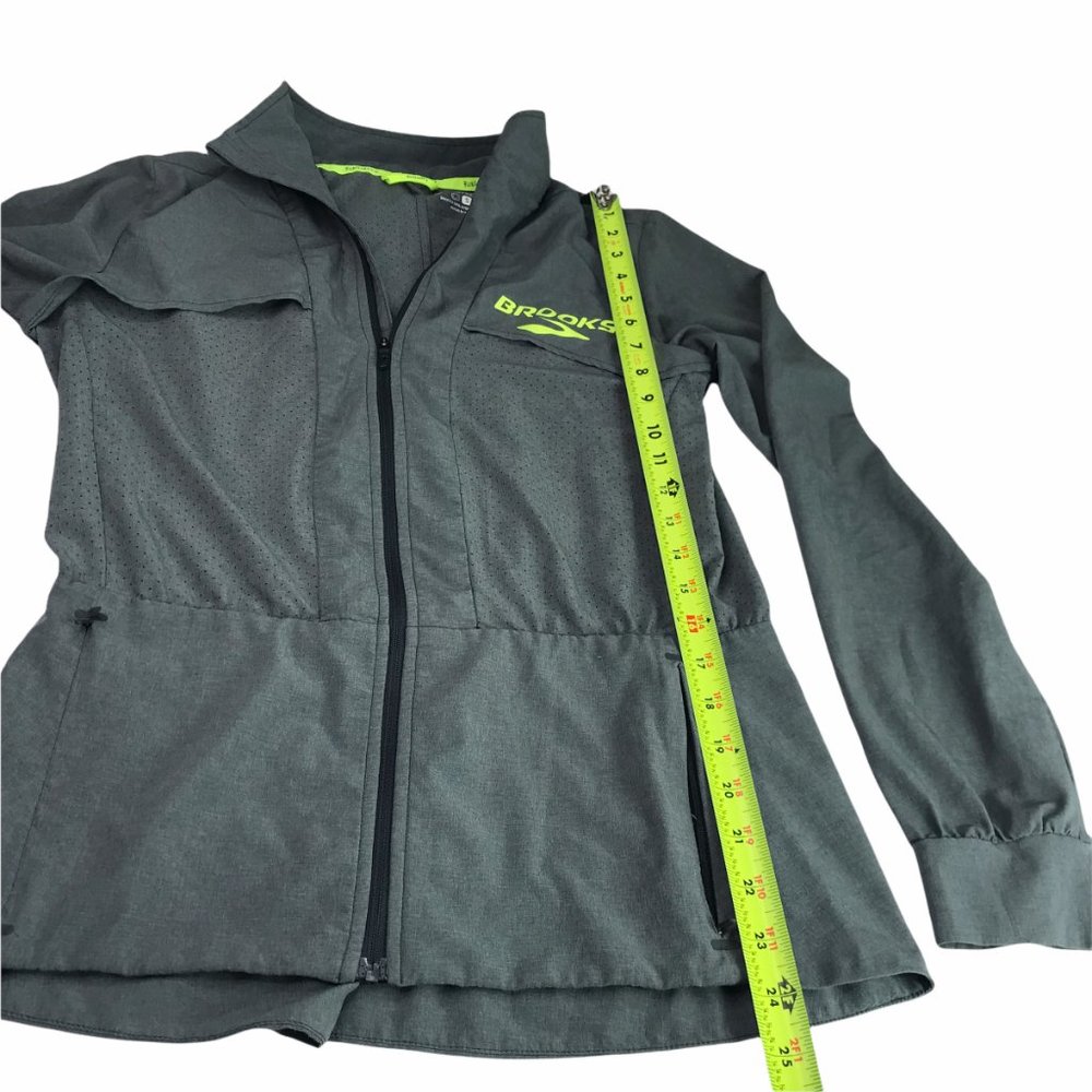 Brooks Gray Running Jacket, Lightweight Small - image 8